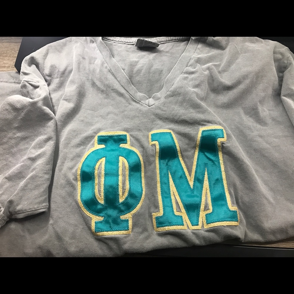 Phi Mu letter tshirt